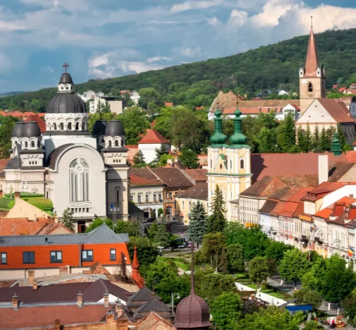 Centrul orașului Târgu Mureș - imagine folosita în planul de dezvoltare a proiectului Med Farm Speranța